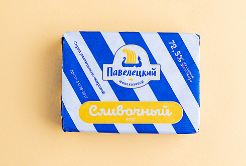 Спред раст-жир 72,5% тм Сливочный вкус (синяя полоска) 180 гр.